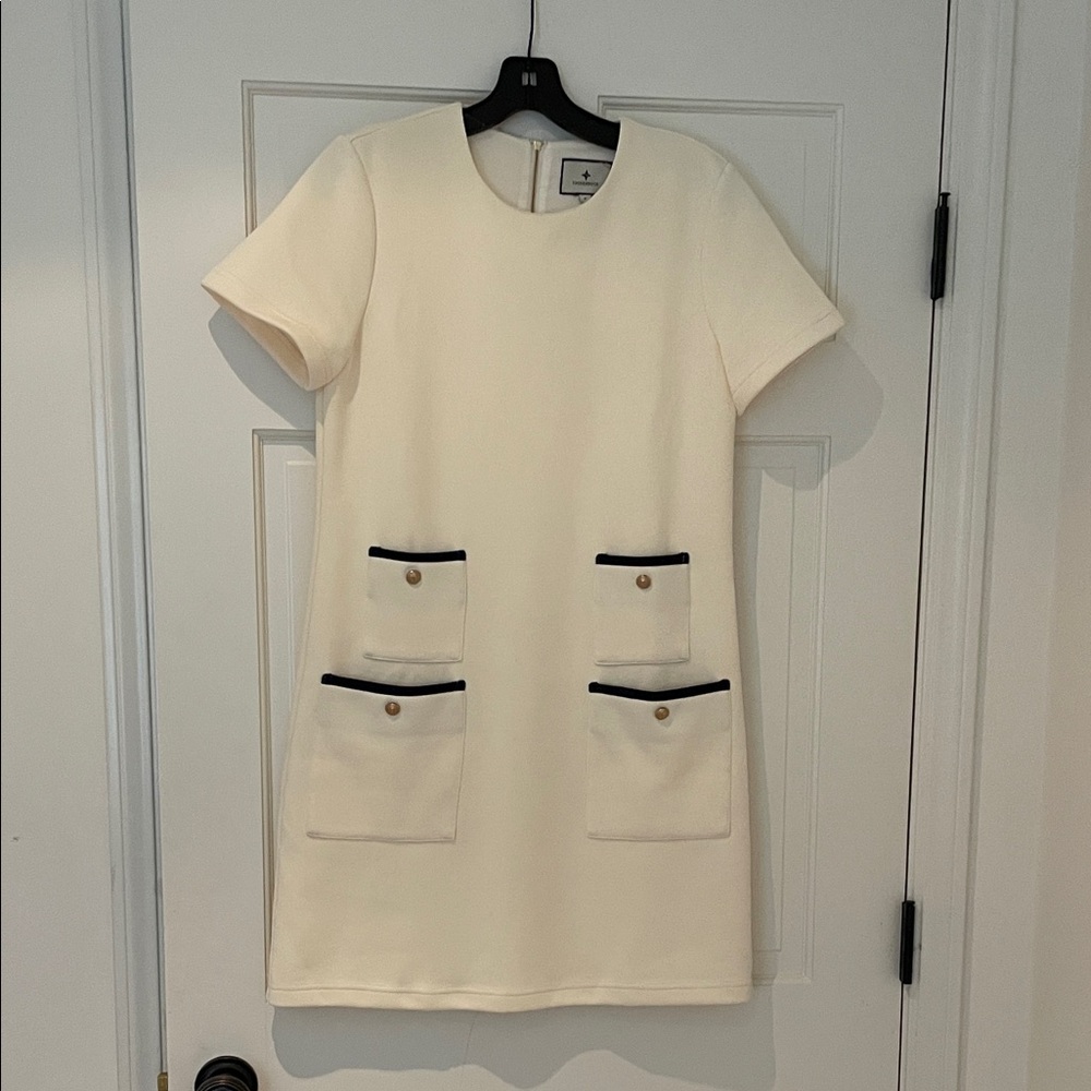 Tuckernuck, Cream Short Sleeve Dress, Size S, worn once